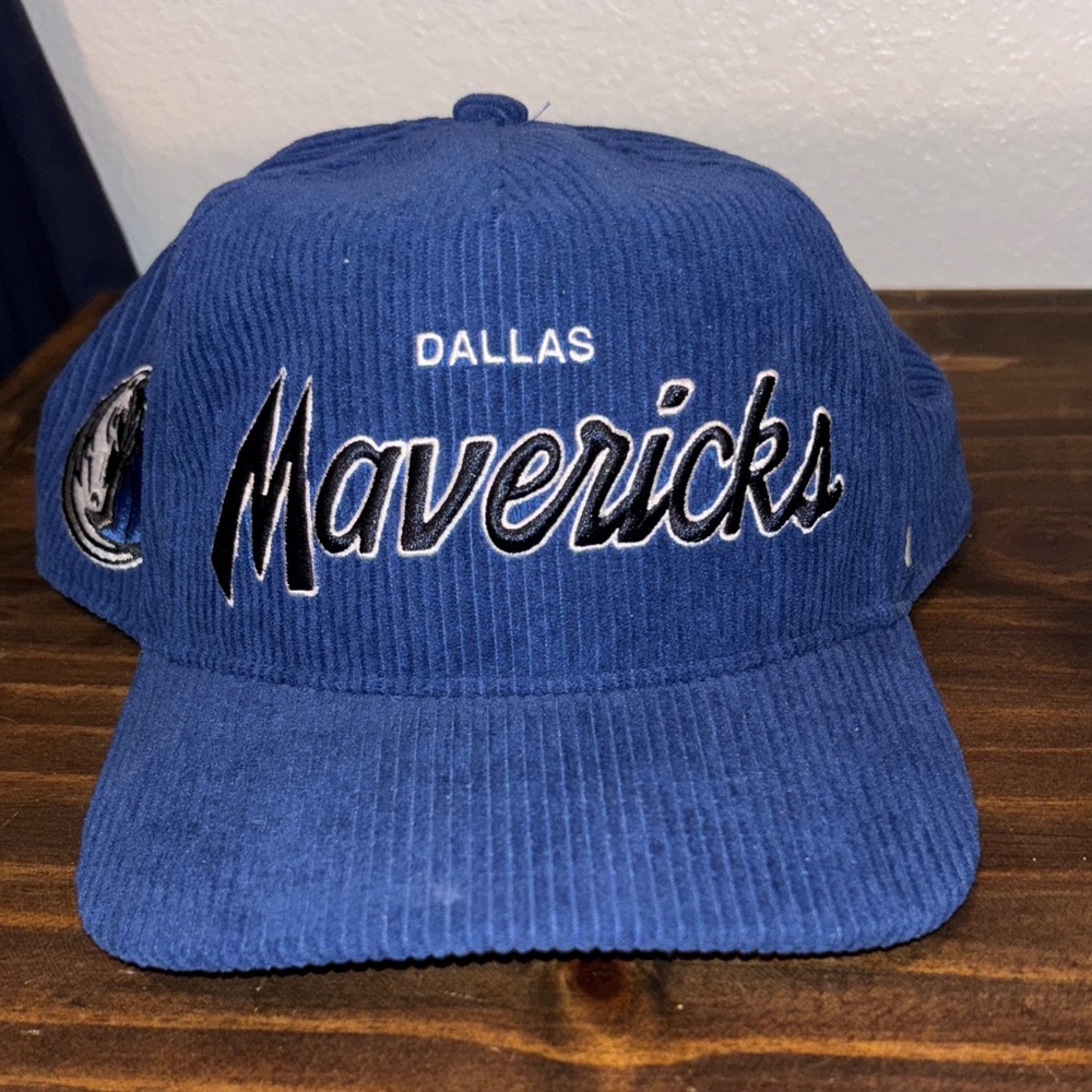Dallas Mavericks Blue Corduroy Cap